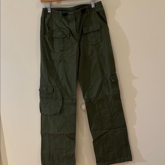 John Galt green Kim cargo pants - Picture 3 of 4